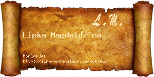 Lipka Magdaléna névjegykártya